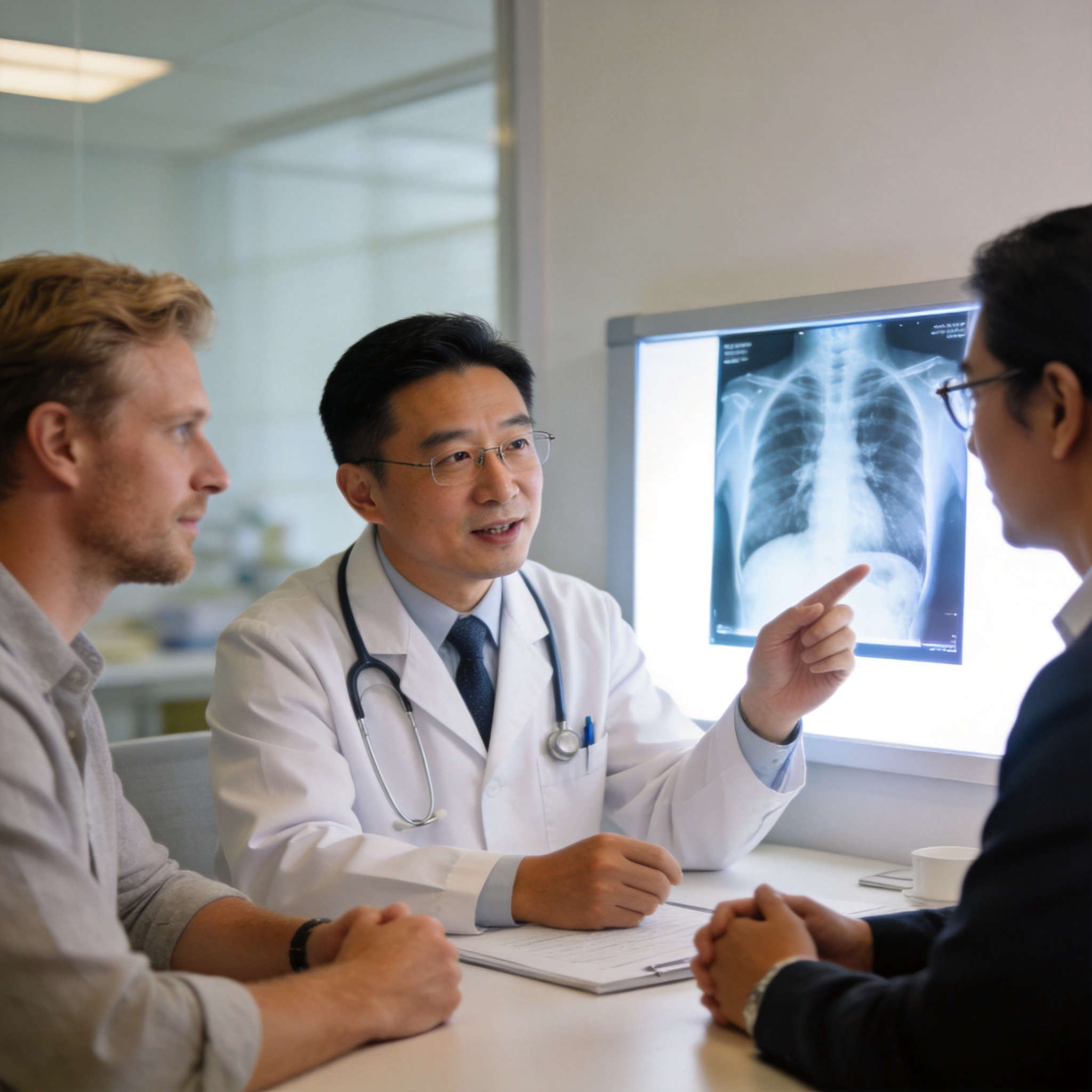 Doctor consulting patient
